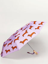 Dachshund Dog Lilac Eco-friendly Compact Duck Umbrella