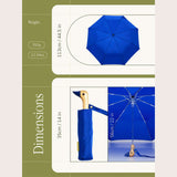 Royal Blue Eco-Friendly Compact Duck Umbrella
