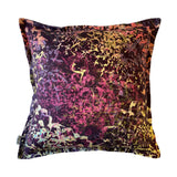 Luxury Irish Linen 40cm Helico Purple Vibrant Square Cushion