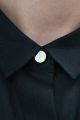 Seville TENCEL™ Oversized Midi Dress in Licorice Black