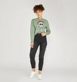 Ladies Eco & Vegan Friendly 100% Organic Cotton Sweatshirt - Christmas