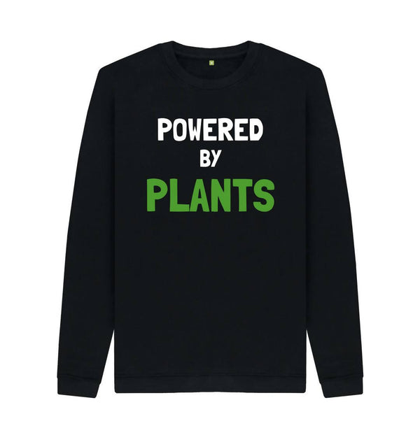 Men's Eco & Vegan Friendly 100% Organic Cotton Sweatshirt - Powered By Plants