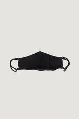 Linen Natural Dyed Face Mask in Charcoal Black