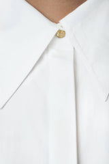 Prague Organic Cotton Collar Shirt in Cloud White