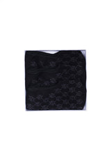 Modal Monogram No Show Socks in All Black