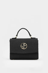 Mini London Piñatex® Cross Body Bag in Truffle Black