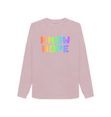 Ladies Eco & Vegan Friendly 100% Organic Cotton Sweatshirt - Know Hope