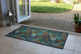 Tropical Leaf Runner - Sustainable Recycled Washable Eco Doormat (64x124cm)