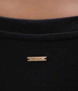 Muscat - PYRATEX® Organic Cotton Bold Shoulder Tee - Black Sand