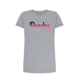 Ladies Eco & Vegan Friendly 100% Organic Cotton Tshirt Dress - Peachy