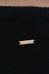 Nagano - Wool V-Neck Sweater - Licorice Black