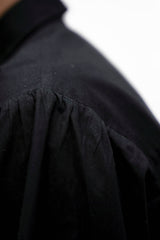 Vienna Organic Cotton Short Sleeves Shirt in Eclipse Black