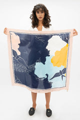 Amelia Earhart Silk Le Grand Scarf