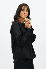 Cap Ferret TENCEL™ Long Sleeves Shirt in Licorice Black