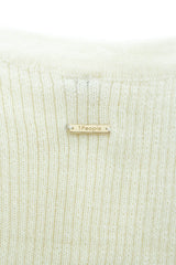 Sao Paulo Racer Knitted Top in Porcelain White