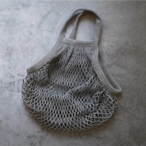 Organic Cotton String Bag - Grey