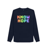 Ladies Eco & Vegan Friendly 100% Organic Cotton Sweatshirt - Know Hope