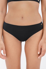 Turin - PYRATEX® Seaweed Fibre Tanga Panties - Black Sand