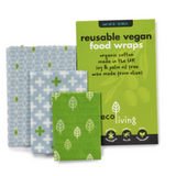 Reusable Vegan Food Wraps - A Set of 3