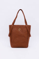 Tokyo Piñatex® Tote Bag in Mocha Brown