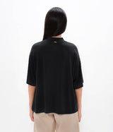 Beirut - PYRATEX® Seaweed Fibre Boxy Tee - Black Sand