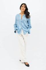 Cap Ferret TENCEL™ Long Sleeves Shirt in Sommerhus Blue