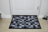 Slate Squares - Sustainable Recycled Washable Eco Doormat (64x83cm)