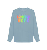 Ladies Eco & Vegan Friendly 100% Organic Cotton Sweatshirt - Know Hope
