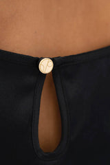 Kingston Silk Camisole Top in Black