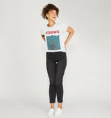 Ladies Eco & Vegan Friendly 100% Organic Cotton Tshirt - Straws