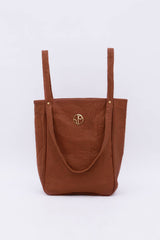 Tokyo Piñatex® Tote Bag in Mocha Brown