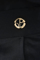 Branson Silk Wide Leg Pants in Black