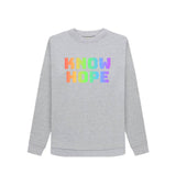 Ladies Eco & Vegan Friendly 100% Organic Cotton Sweatshirt - Know Hope