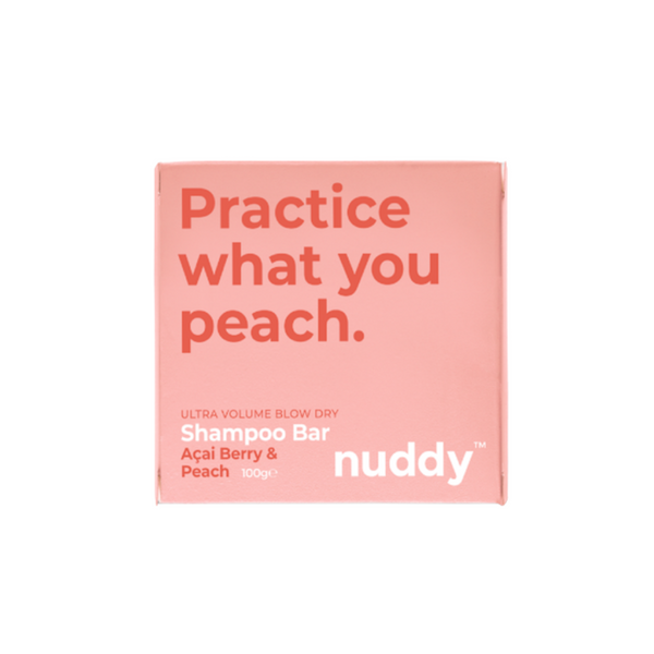 Nuddy Shampoo Bar Acai Berry and Peach