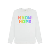 Ladies Eco & Vegan Friendly 100% Organic Cotton Sweatshirt - Know Hope