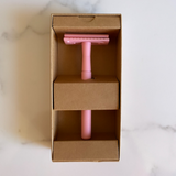 Reusable Safety Razor Pink