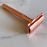 Reusable Safety Razor Rose Gold