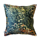 Luxury Irish Linen 40cm Helico Green Vibrant Square Cushion