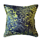 Luxury Irish Linen 40cm Helico Green Vibrant Square Cushion