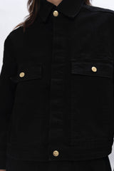 Arizona - Sustainable Denim Jacket - Celeste Black