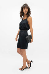 Kingston Silk Camisole Top in Black