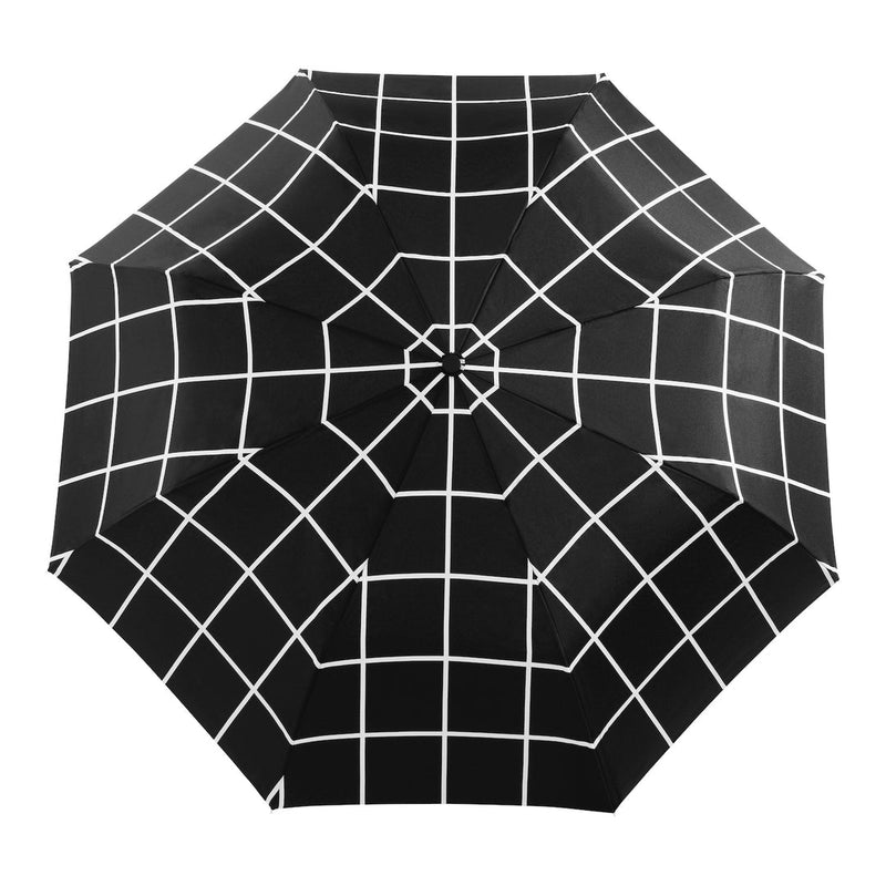 .Black Grid Compact Duck Umbrella - Original Duckhead