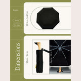 Black Eco-Friendly Compact Duck Umbrella