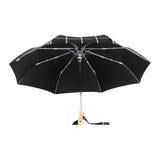 .Black Grid Compact Duck Umbrella