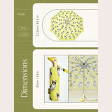 French Bulldog Yellow Eco-Friendly Compact Duck Umbrella