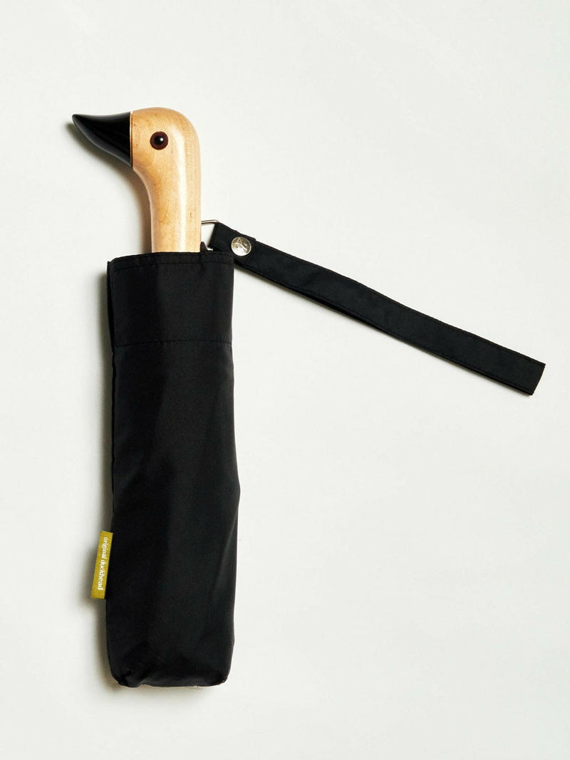 Black Eco-Friendly Compact Duck Umbrella Original Duckhead