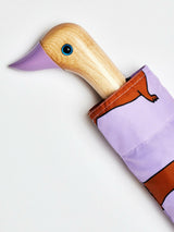 Dachshund Dog Lilac Eco-friendly Compact Duck Umbrella Original Duckhead
