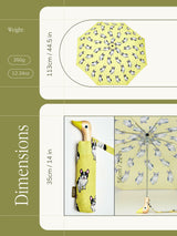 French Bulldog Yellow Eco-Friendly Compact Duck Umbrella Original Duckhead