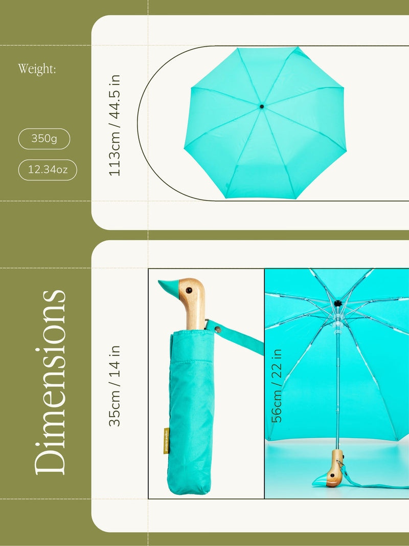 Mint Eco-Friendly Compact Duck Umbrella Original Duckhead