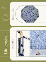 Polkastripe Eco-Friendly Compact Duck Umbrella Original Duckhead